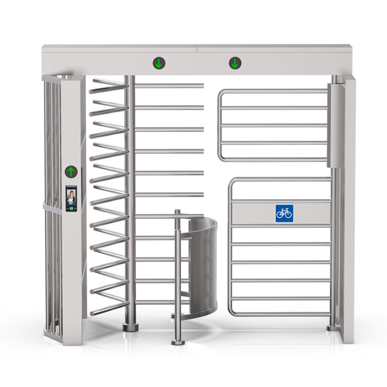 Qualica-RD-409-WS-torno-altura-completa-dos-carriles-para-bicicletas-y-peatones-lector-facial