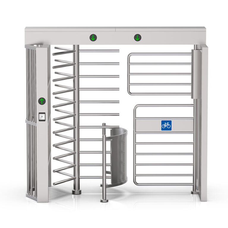 Qualica-RD-409-WS-torno-altura-completa-dos-carriles-para-bicicletas-y-peatones-lector-qr